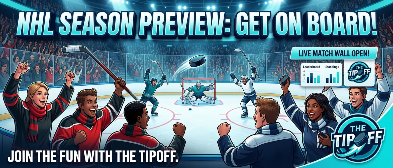 The NHL Season Drops the Puck Soon. Your Group's Tipping Competition Isn't Set Up Yet.