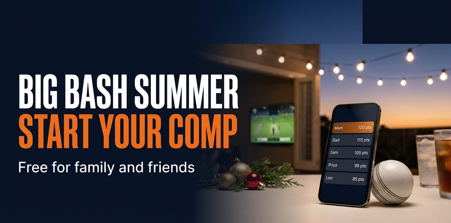 BBL|16 Tipping: Set Up a Free Big Bash Comp for Your Family and Friends