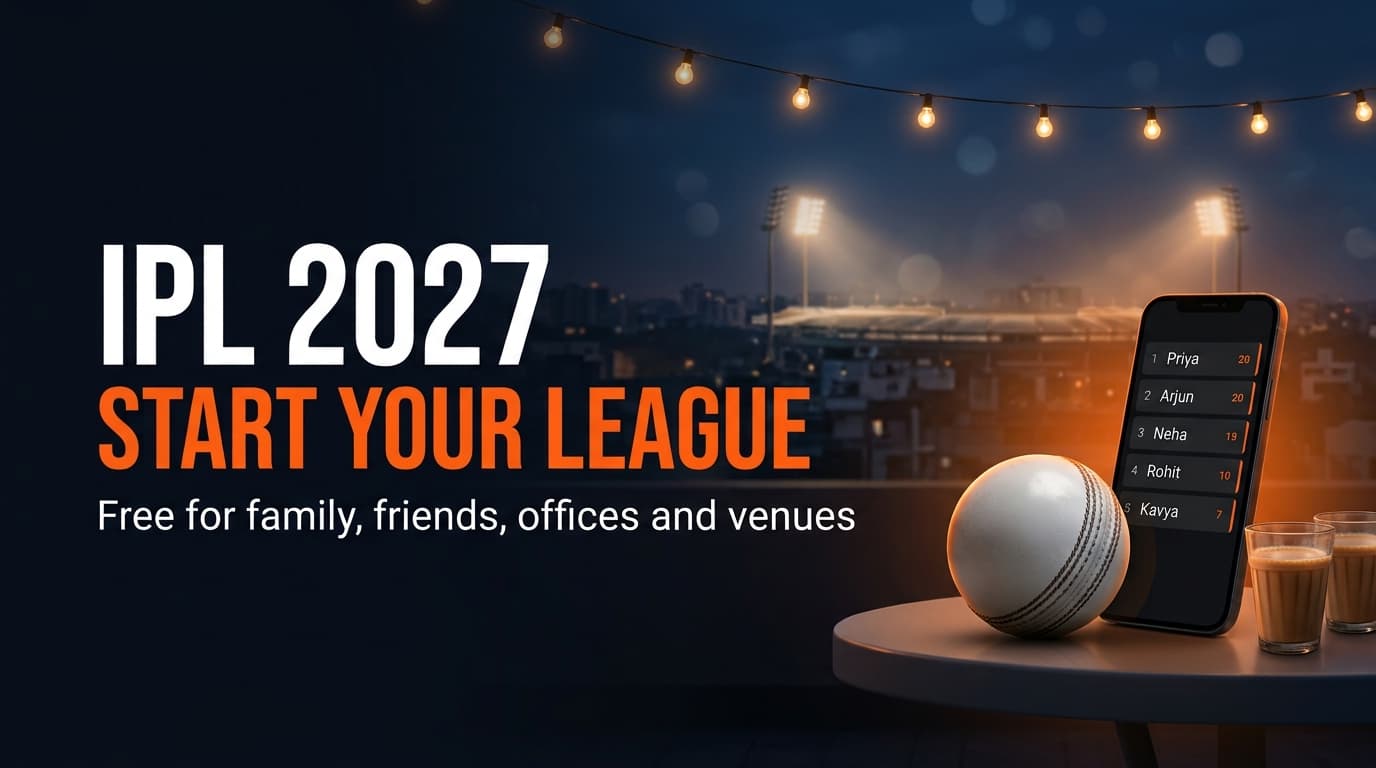 How to Run a Free IPL 2027 Prediction League With Your WhatsApp Group